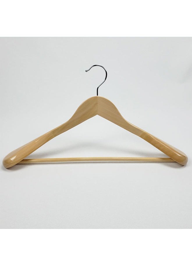 keke - Pack of 5 Non-Slip Swivel Hook Wooden Hangers For Coat - Image 1