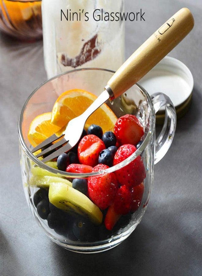 Kosh طقم أكواب زجاجية شفافة مستديرة من كوش تيبلوير للشاي والقهوة (120 مل تقريبًا) (عبوة من 6 قطع) - Image 3