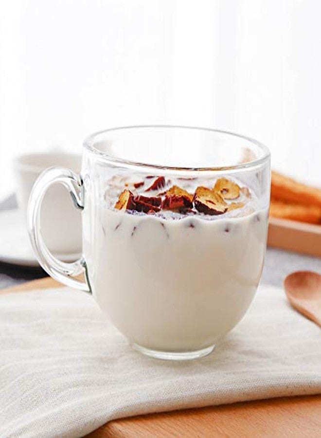 Kosh طقم أكواب زجاجية شفافة مستديرة من كوش تيبلوير للشاي والقهوة (120 مل تقريبًا) (عبوة من 6 قطع) - Image 1