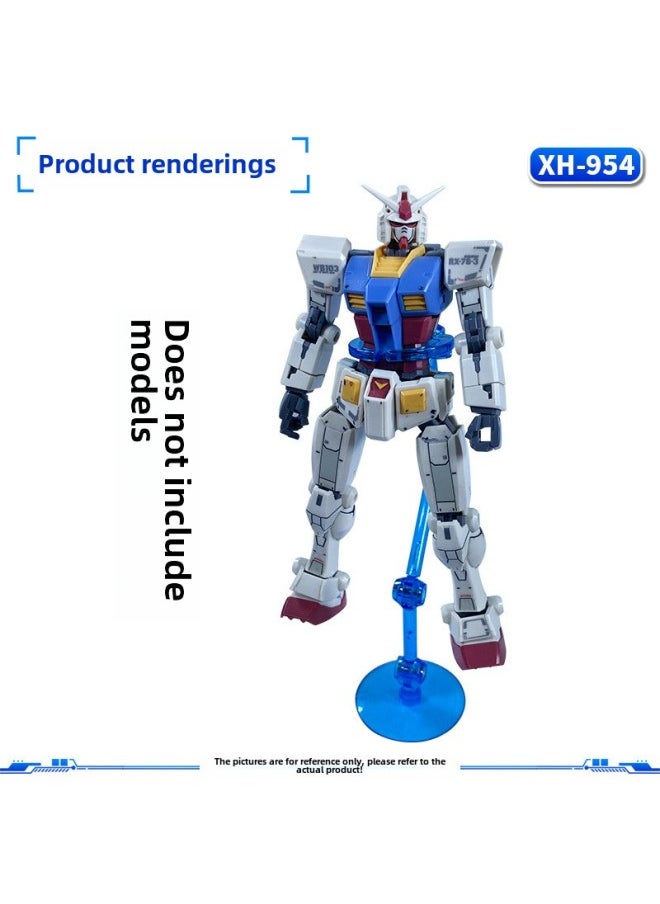 Generic - HG/RG/BB/SDrobot Soul Bracket Clip Waist Suitable For Gundam Model Hand Doll SHF Saint-Color:Xh-952 Bracket: Transparent Blue - Image 1