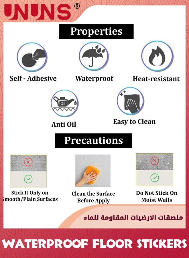 UNUNS Bathroom paper,Peel and Stick paper Waterproof Decorative Contact Paper Self Adhesive Wall Paper Roll Renter Friendly Bathroom Makeover Upgrades Remodel,60cm×5m - Image 3