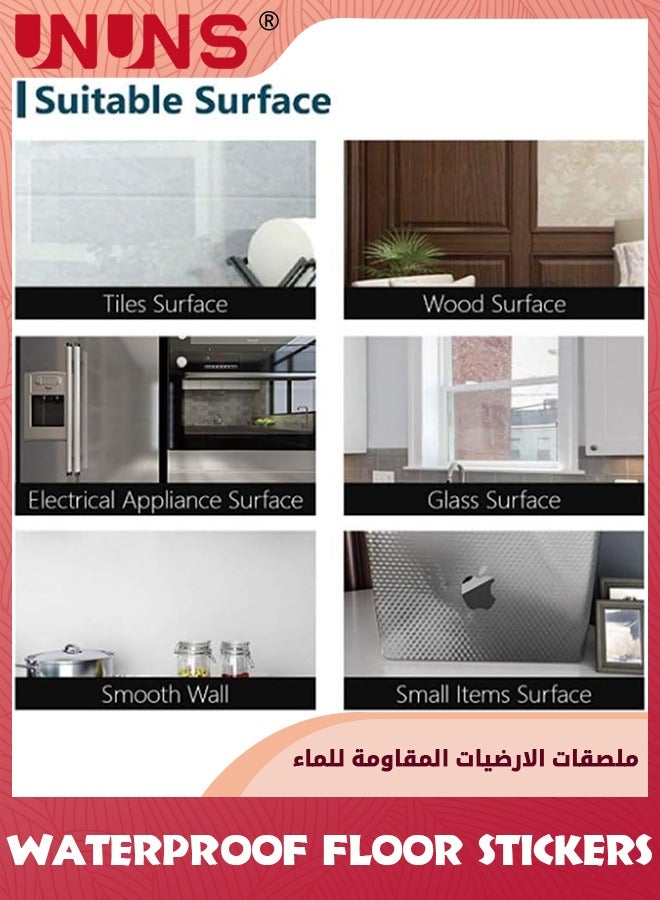 UNUNS Bathroom paper,Peel and Stick paper Waterproof Decorative Contact Paper Self Adhesive Wall Paper Roll Renter Friendly Bathroom Makeover Upgrades Remodel,60cm×5m - Image 4