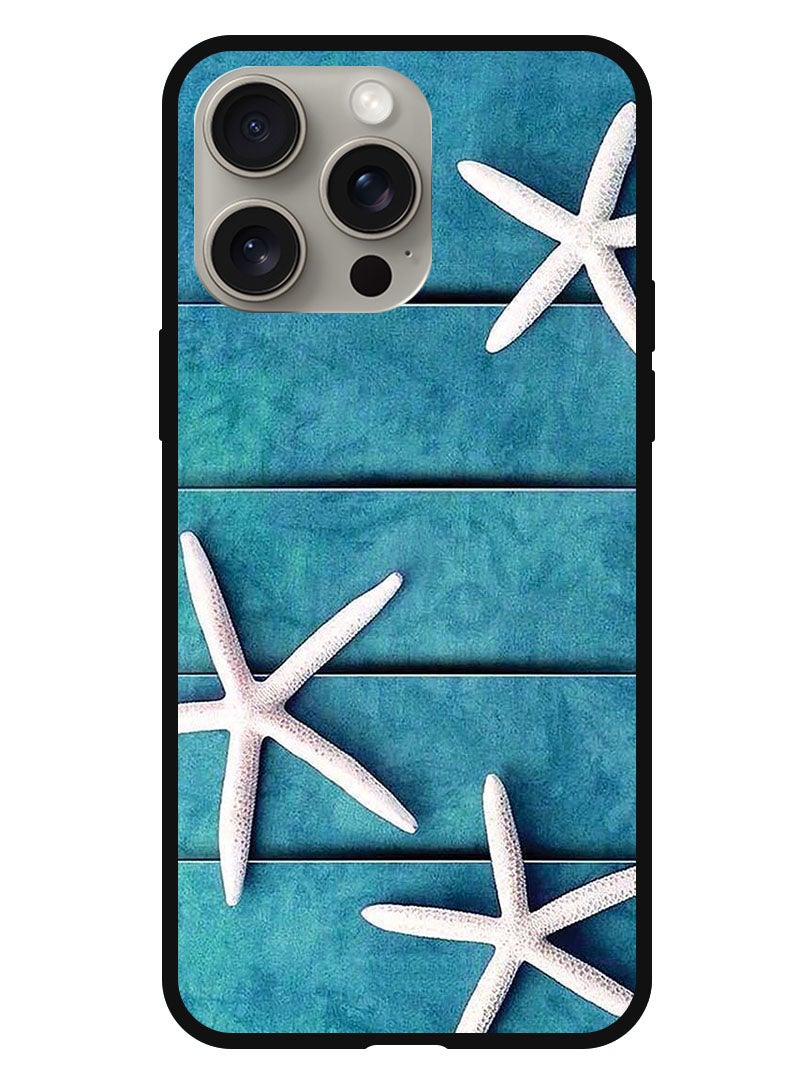 Theodor Protective Case Anti Scratch Shock Proof Bumper Cover For iPhone 15 Pro Max Star Fishes - Image 1