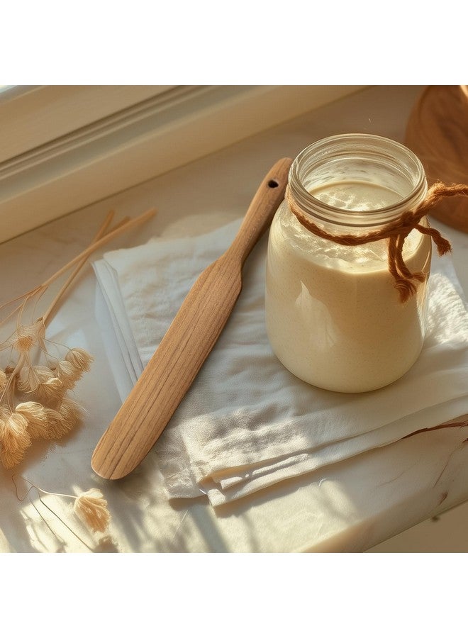 FAAY Skinny Spurtle - خلاط العجين المخمر وملعقة تقليب الخبز | مثالية لخفق العجين وخلطه وكشط البرطمانات والوصول إلى القاع | أدوات من خشب الساج للمبتدئين والخبز وكهدية للعجين المخمر - Image 1