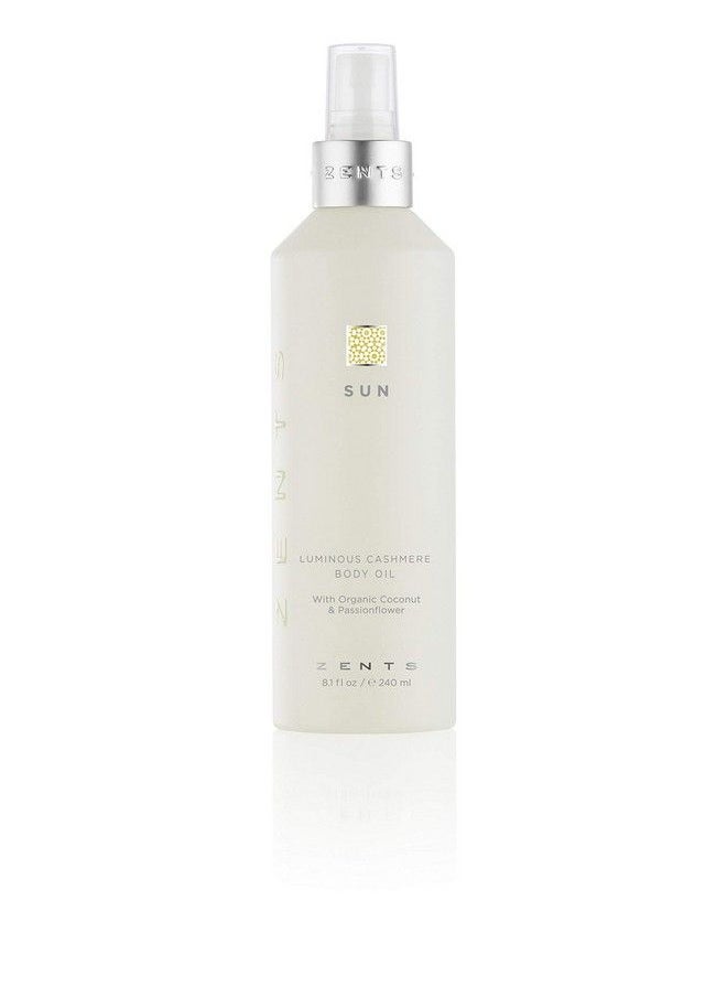 zents Luminous Cashmere Body Oil Soften And Moisturize Skin With Vitamin E And Organic Coconut Oil 8 Fl Oz / 240 Ml (Sun)  - Image 2