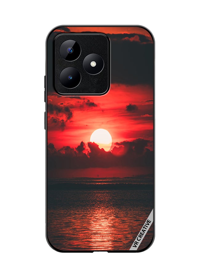 VR CREATIVE Protective Case Cover For Realme C53 Loving Sun Design Multicolour - Image 1