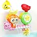 G-WACK GWACK Bath Toys for Toddlers Age 1 2 3 Year Old Girl Boy Preschool New Born Baby Bathtub Water Toys Durable Interactive Multicolored Infant Toy Lovely Monkey CaterpillarStrong Suction Cups Pink - Image 2