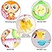 G-WACK GWACK Bath Toys for Toddlers Age 1 2 3 Year Old Girl Boy Preschool New Born Baby Bathtub Water Toys Durable Interactive Multicolored Infant Toy Lovely Monkey CaterpillarStrong Suction Cups Pink - Image 3