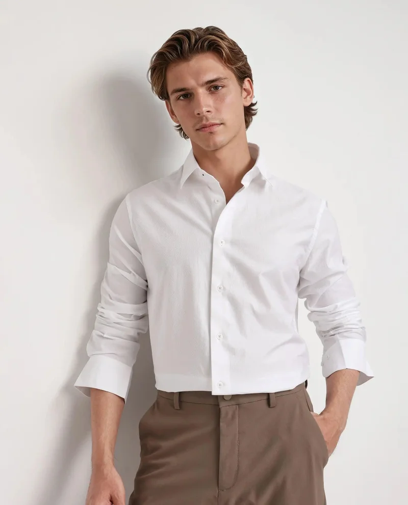 Rare Rabbit Men's Regular Fit Plain Shirt