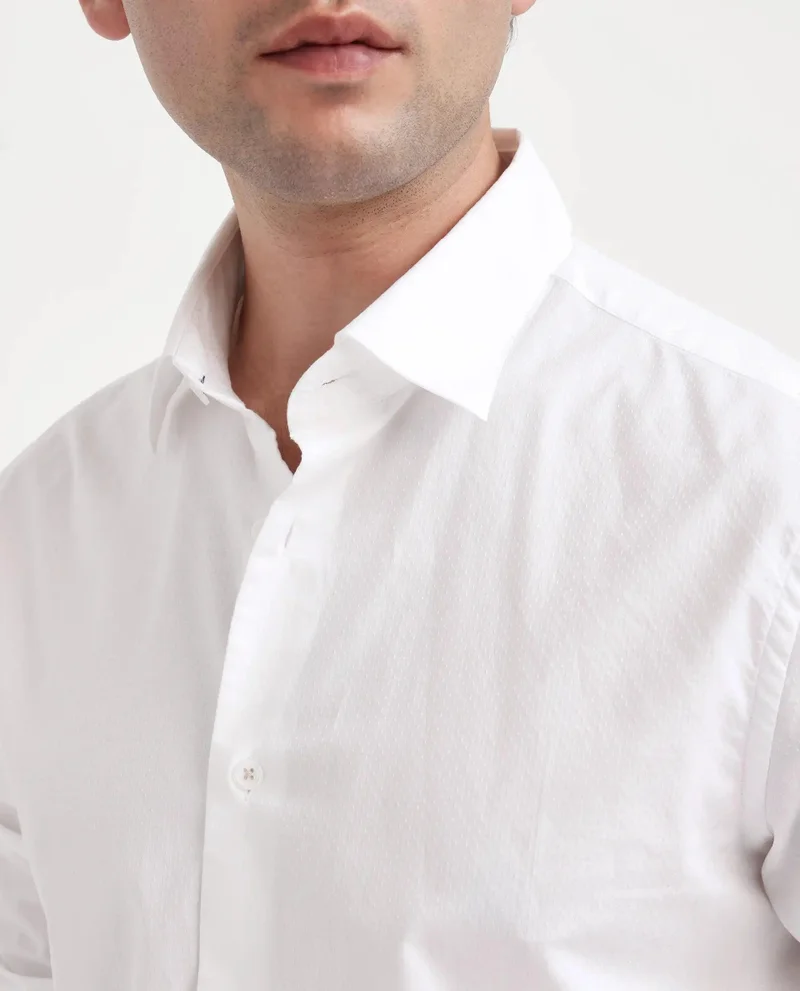 Rare Rabbit Men's Regular Fit Plain Shirt