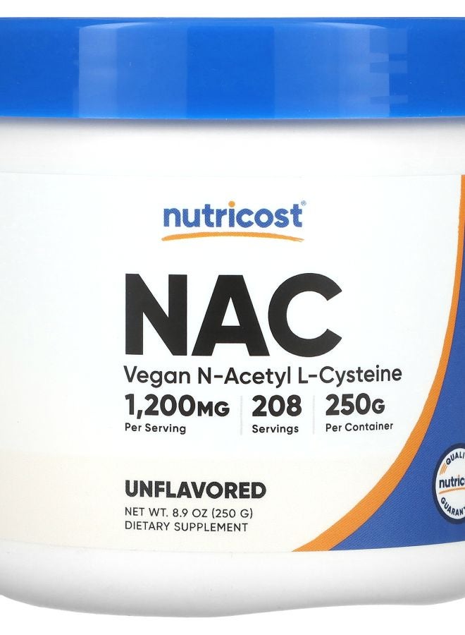 Nutricost Vegan NAC Unflavored 8.9 oz (250 g) - Image 1