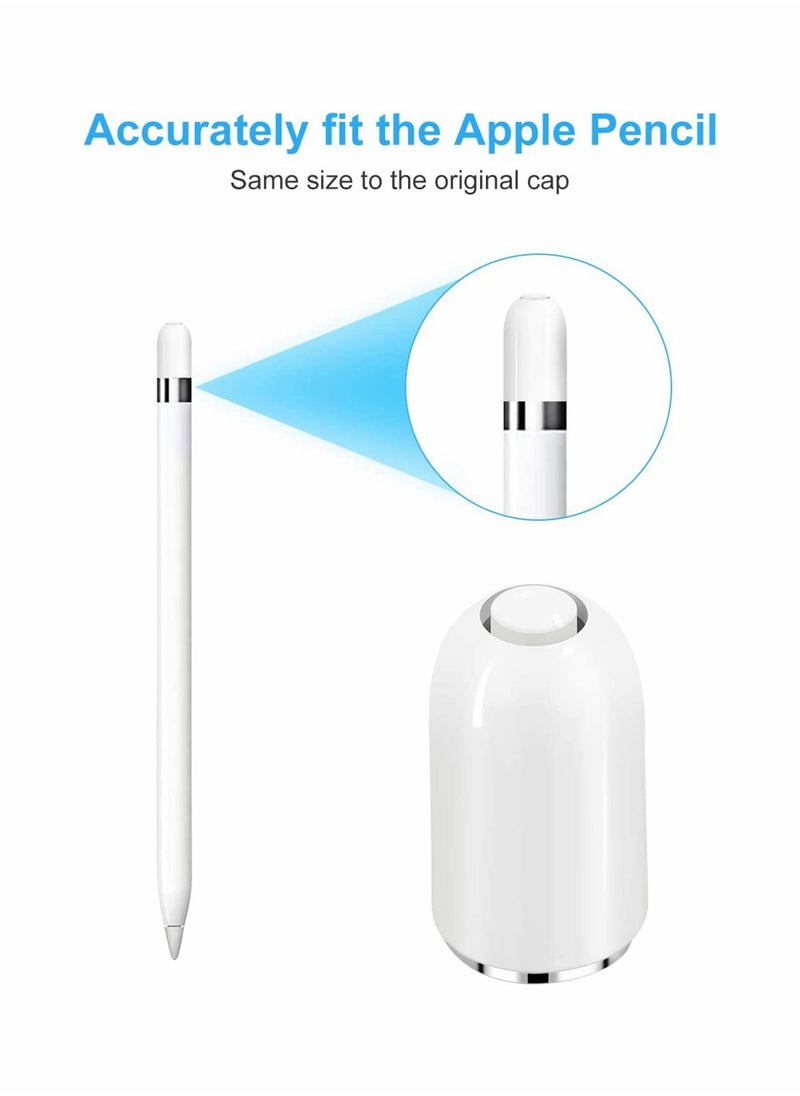 KASTWAVE Pencil Tips Compatible with Apple Pencil - iPencil Apple iPad Pro Pencil Replacement Cap Magnetic for iPad Pro 10.5 inch 12.9 inch 9.7 inch Apple Pencil, White  - Image 4