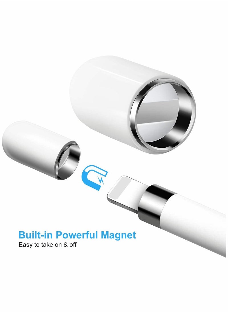 KASTWAVE Pencil Tips Compatible with Apple Pencil - iPencil Apple iPad Pro Pencil Replacement Cap Magnetic for iPad Pro 10.5 inch 12.9 inch 9.7 inch Apple Pencil, White  - Image 3