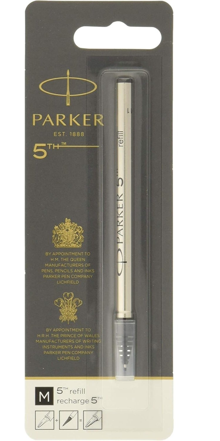 باركر Parker 5TH Refill Medium Nib Black Ink - Image 1