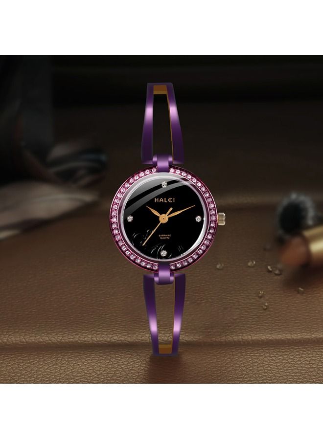 HALEI Harley 5016 Light Luxury Ladies Bracelet Watch - Image 4