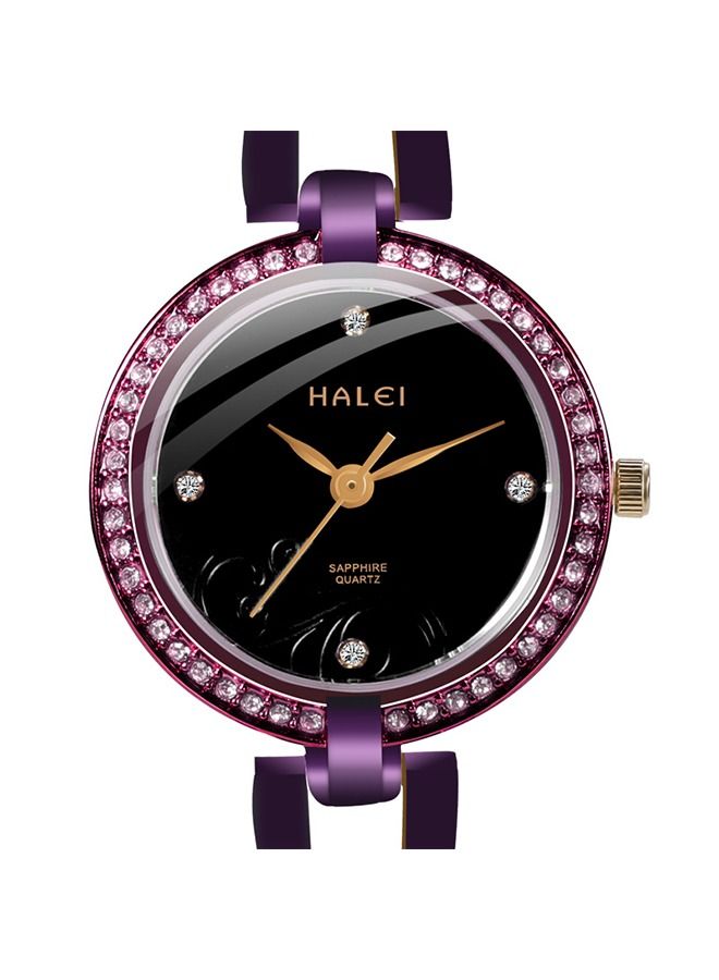 HALEI Harley 5016 Light Luxury Ladies Bracelet Watch - Image 2