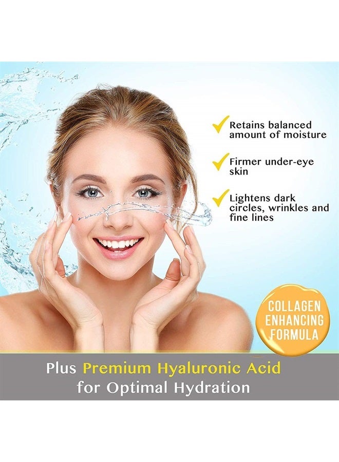 Felico Eye Mask, 30 Pairs Collagen Under Eye Patches, Black Crystal Eye Gel Pads for Reducing Dark Circles, Lighten Wrinkles Anti-Aging Moisturizing, Fine Lines Eye Bags Puffiness Women Men - Image 2