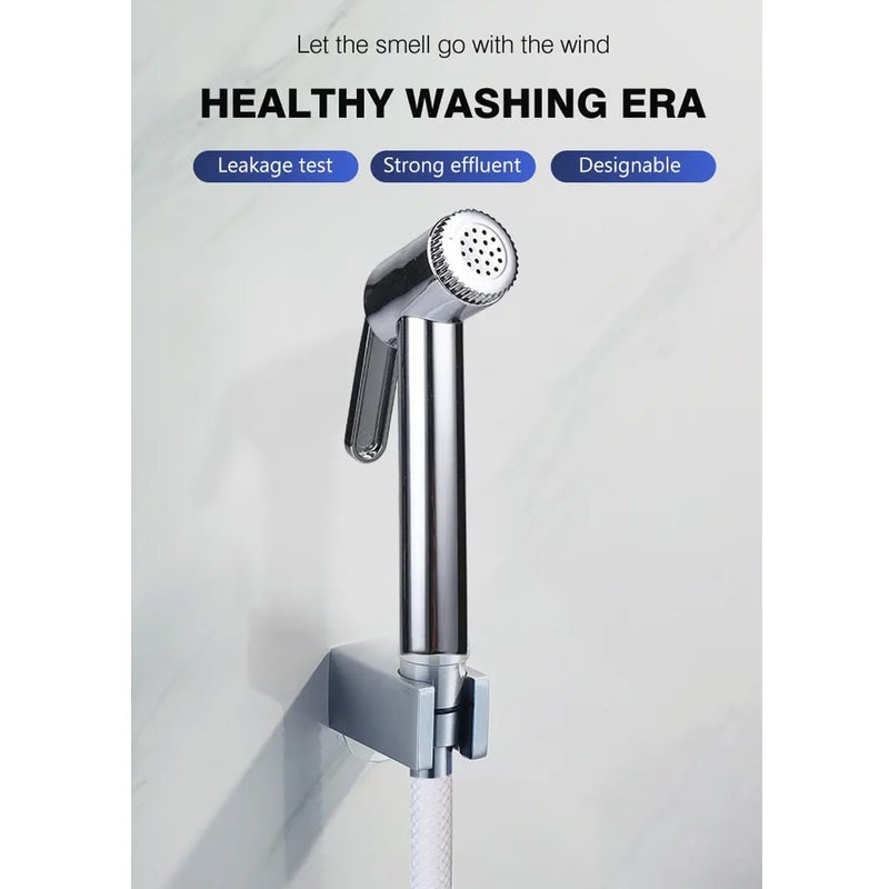 BATH GURU Abs Handheld Health Faucet Toilet Wash Jet Spray Shower Head Gun only (Chrome) (1) - Image 3