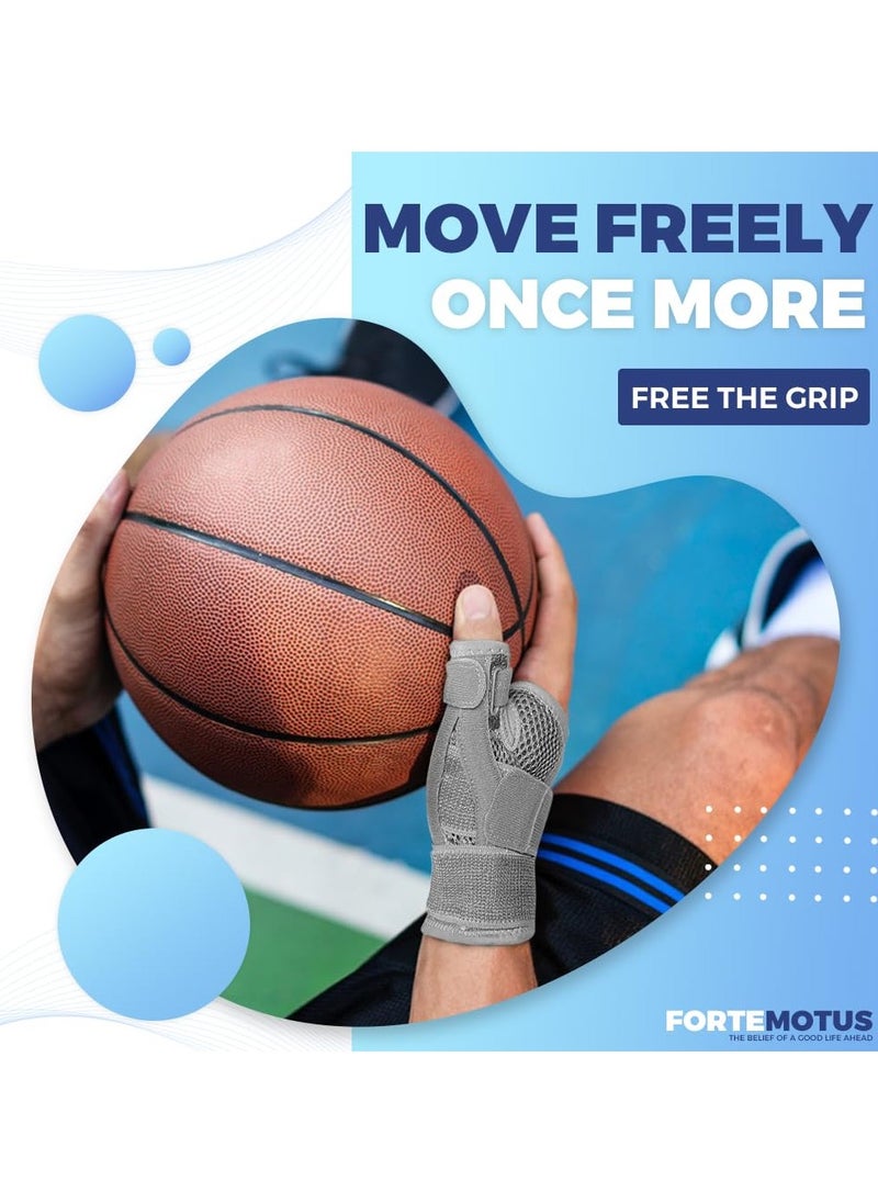 GNAFOTU - Thumb Splint Brace for Men & Women, Thumb Spica Support for Tendonitis, CMC Joint Repetitive Injuries, Thumb Pain Relief, Thumb Brace for Right & Left Hand - Universal Size - Image 1