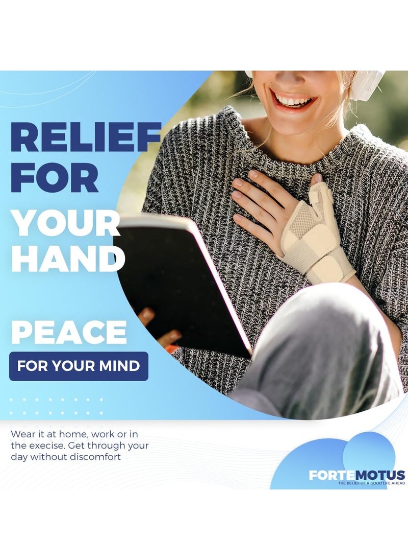 GNAFOTU - Thumb Splint Brace for Men & Women, Thumb Spica Support for Tendonitis, CMC Joint Repetitive Injuries, Thumb Pain Relief, Thumb Brace for Right & Left Hand - Universal Size - Image 1