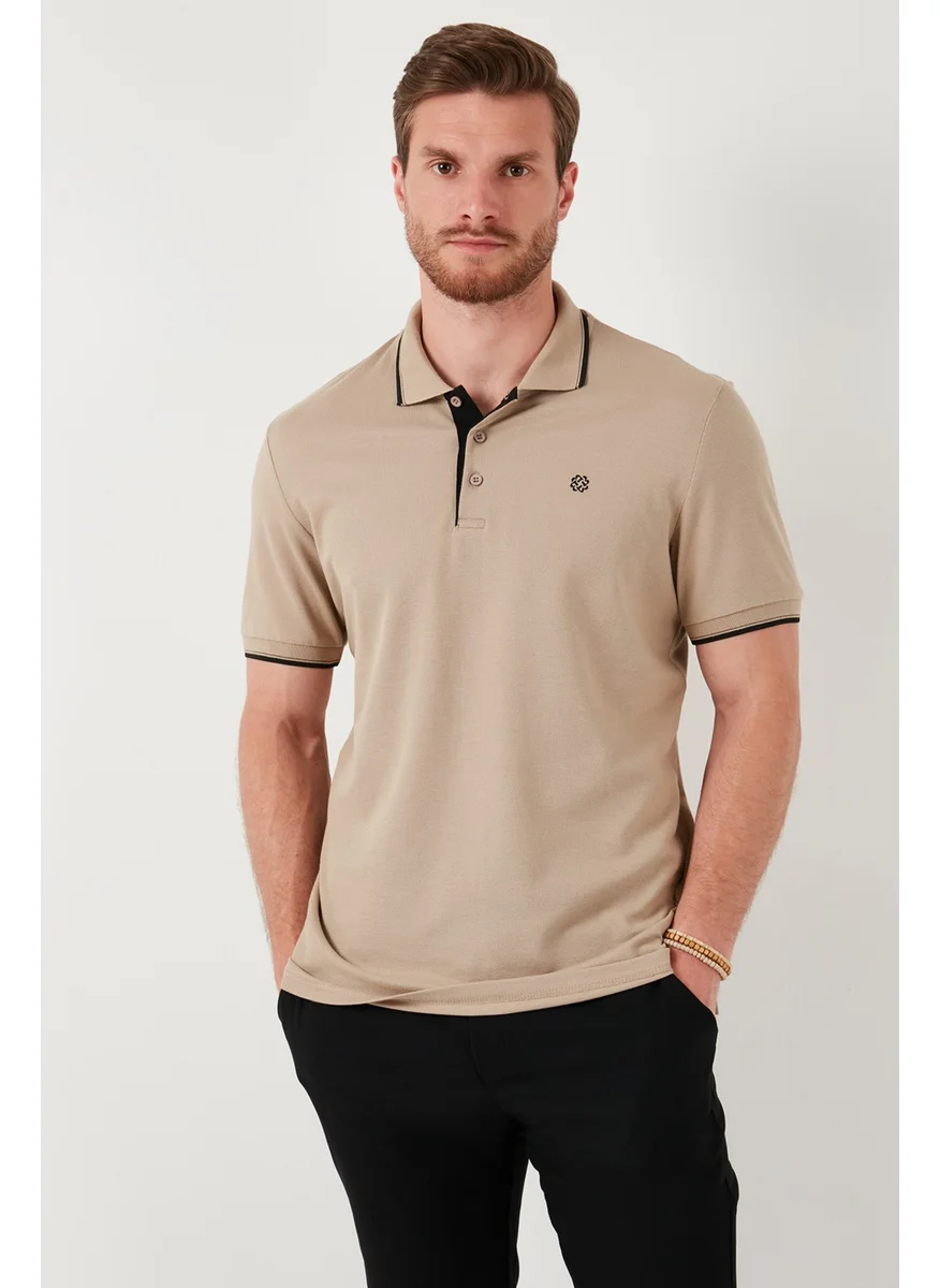 Buratti Cotton Slim Fit Stripe Detail Buttoned Polo Collar 5-Pack T Shirt Men's T Shirt 5902118S5