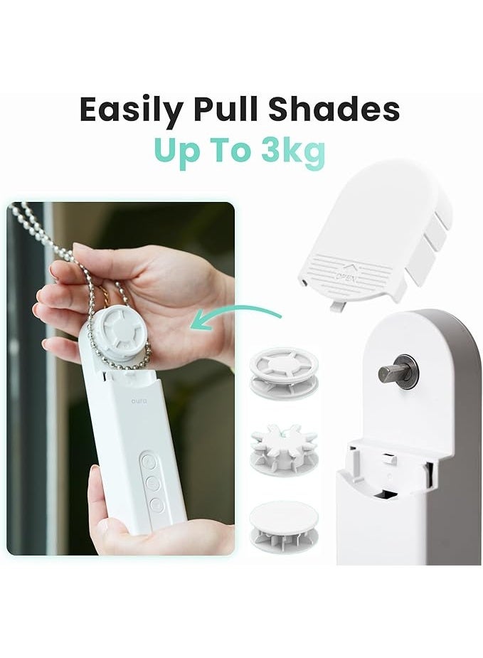 M MIAOYAN Smart roller blind driver, remote control, and WiFi adapter | Automate existing Venetian blinds | Beaded blind compatible | Rechargeable long-life battery | Set timer | Hands-free voice control - Image 2