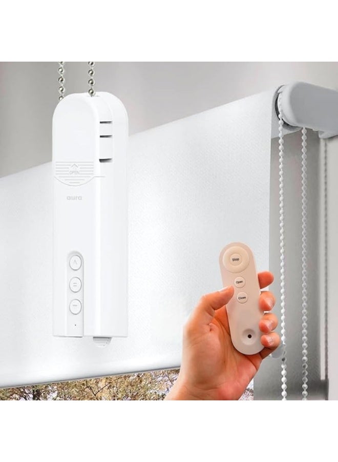 M MIAOYAN Smart roller blind driver, remote control, and WiFi adapter | Automate existing Venetian blinds | Beaded blind compatible | Rechargeable long-life battery | Set timer | Hands-free voice control - Image 3