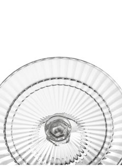 Elegant Serving plate with a base and a clear glass cover for sweets, cupcakes and all pastries, size 20*19 cm  - Image 3