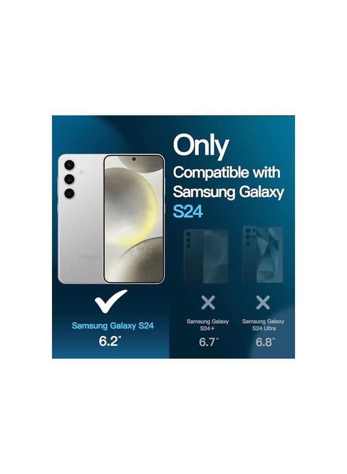 JETech Screen Protector for Samsung Galaxy S24 5G 6.2-Inch with Camera Lens Protector, Tempered Glass Film, Fingerprint ID Compatible, HD Clear, 2-Pack Each - Image 2
