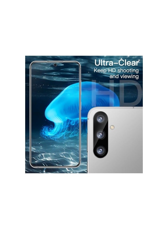 JETech Screen Protector for Samsung Galaxy S24 5G 6.2-Inch with Camera Lens Protector, Tempered Glass Film, Fingerprint ID Compatible, HD Clear, 2-Pack Each - Image 3