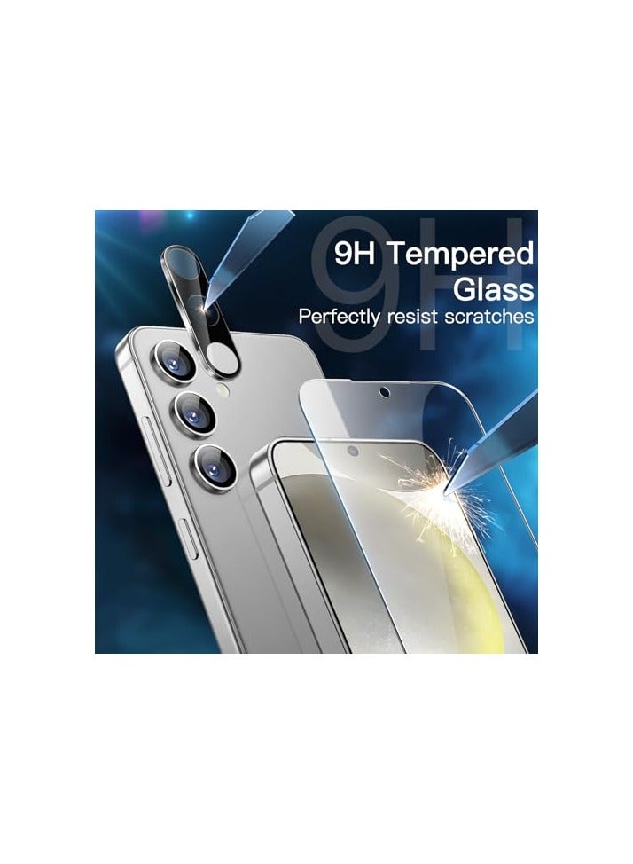 JETech Screen Protector for Samsung Galaxy S24 5G 6.2-Inch with Camera Lens Protector, Tempered Glass Film, Fingerprint ID Compatible, HD Clear, 2-Pack Each - Image 5