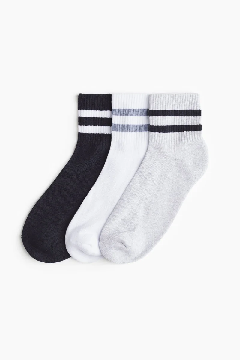 H&M 3-pack socks with Lycra®