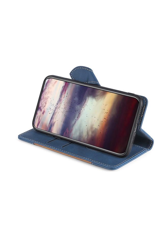 S-TOP Case For Samsung Galaxy A80 Stitching Skin Feel Magnetic Buckle Horizontal Flip PU Leather Case with Holder & Card Slots & Wallet - Image 5