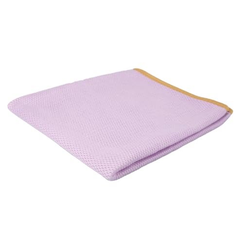 Maxshine 3 Pack Microfiber Towel (520GSM) - Purple with Yellow Silk Border, Professional Drying Cloths for Car Detailing - 20”x27.5” (51x70cm) - Ultra Soft, Scratch-Free Auto Detailing Towels - Image 3