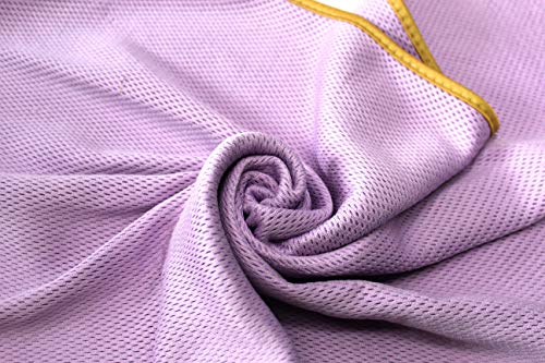 Maxshine 3 Pack Microfiber Towel (520GSM) - Purple with Yellow Silk Border, Professional Drying Cloths for Car Detailing - 20”x27.5” (51x70cm) - Ultra Soft, Scratch-Free Auto Detailing Towels - Image 5