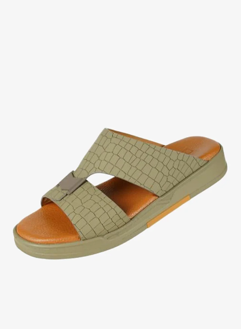 008-3602 Barjeel Uno Mens Arabic Sandals MSA128 Stone