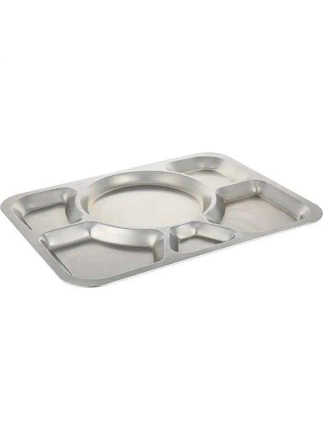 Indian-Tiffin Rectangle Thali Plate Stainless Steel