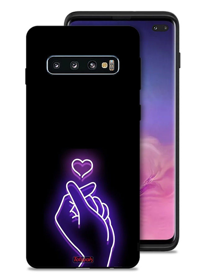 Tolwak غطاء حماية لهاتف Samsung Galaxy S10 Plus بتصميم قلب صغير - Image 1