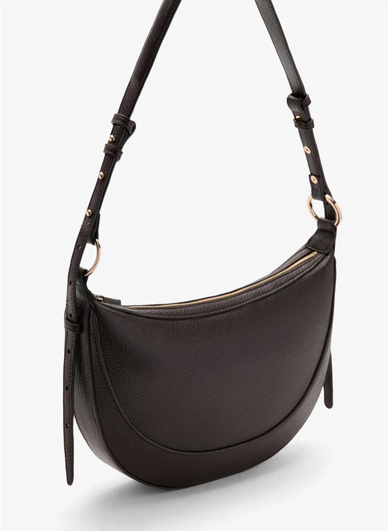 مانجو حقيبة كتف بيضاوية