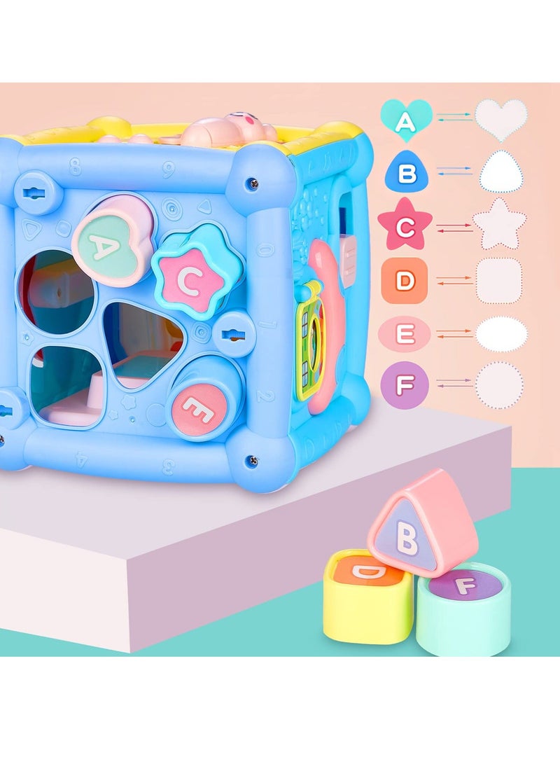 Y&D 8-in-1 Activity Cube for 1 Year Old Baby, Baby Early Learning Toy with Shape Sorter & Bead Maze, Busy Toddlers, 6-12 Months Boys Girls, Montessori Developmental 1st Birthday Gifts - Image 3