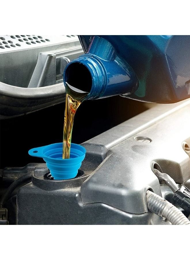 Generic - Collapsible silicone funnel for pouring liquid into the bottle multicolored - Image 1