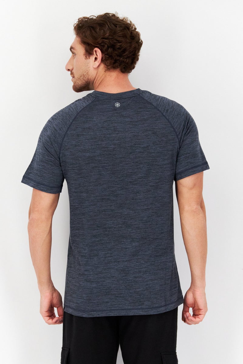 Gaiam Men Crew Neck Sleeveless Heather T-Shirts, Grey - Image 4