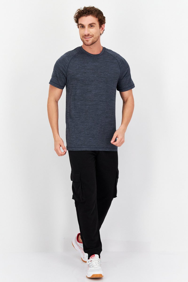 Gaiam Men Crew Neck Sleeveless Heather T-Shirts, Grey - Image 2