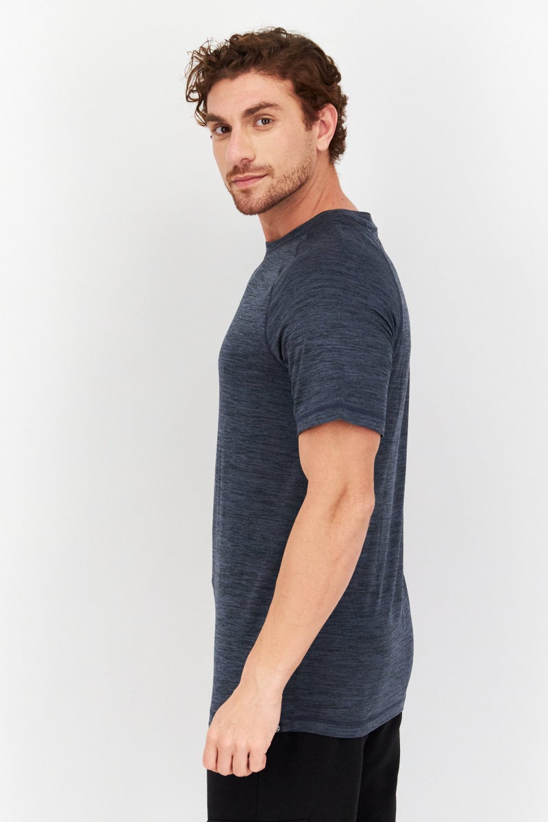 Gaiam Men Crew Neck Sleeveless Heather T-Shirts, Grey - Image 3