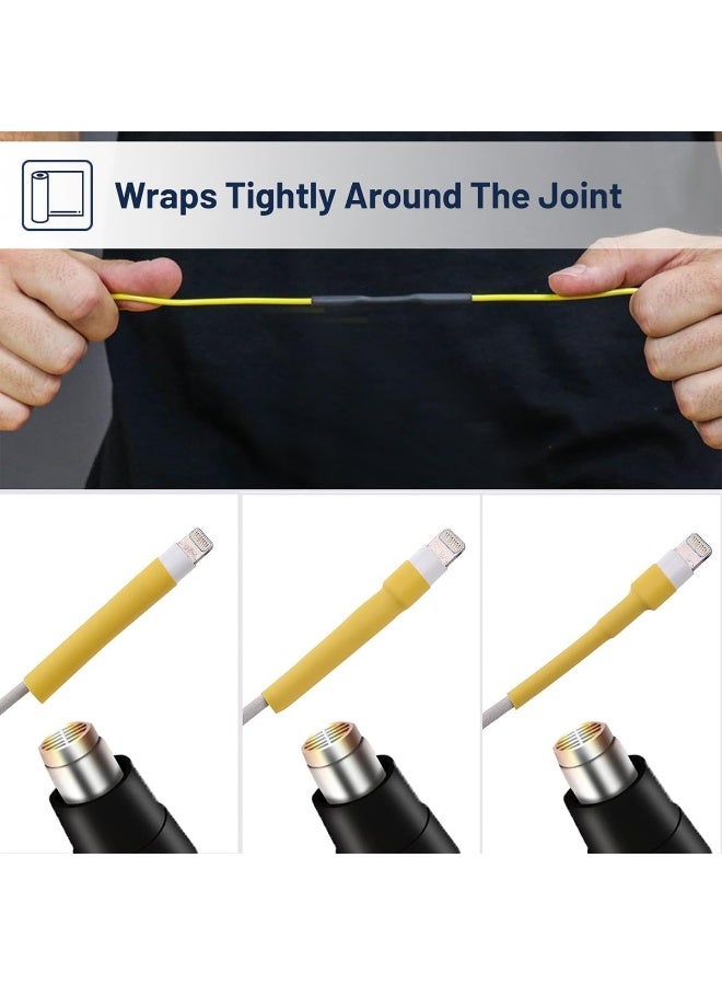 موثوقية التنبؤ مجموعة أنابيب الانكماش الحراري الفاخرة، 530 قطعة، 5 ألوان، 12 مقاسًا، مجموعة متنوعة من أنابيب التغليف والأسلاك والكابلات لمشاريع "اصنعها بنفسك" - Image 4