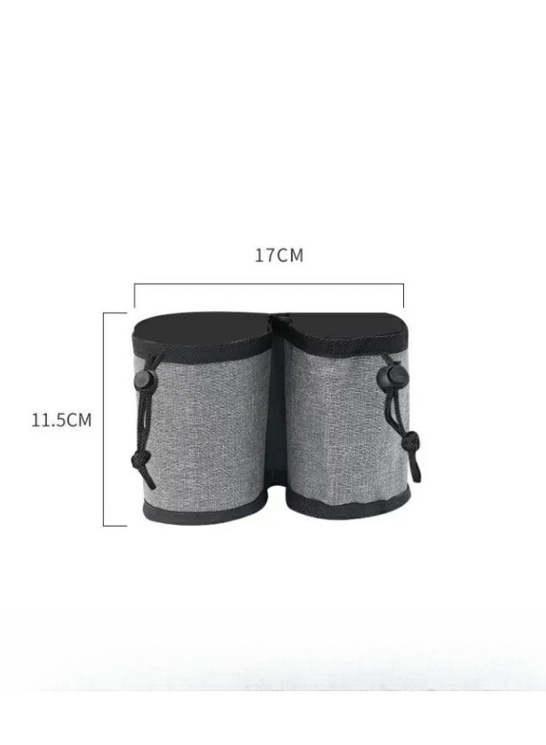 Luggage Cup Holder, Luggage Travel Cup Holder Luggage Drink Holder Gathering Two Coffee Mugs for Rolling Suitcase Small Travel Bag Cup Bag  - Image 5