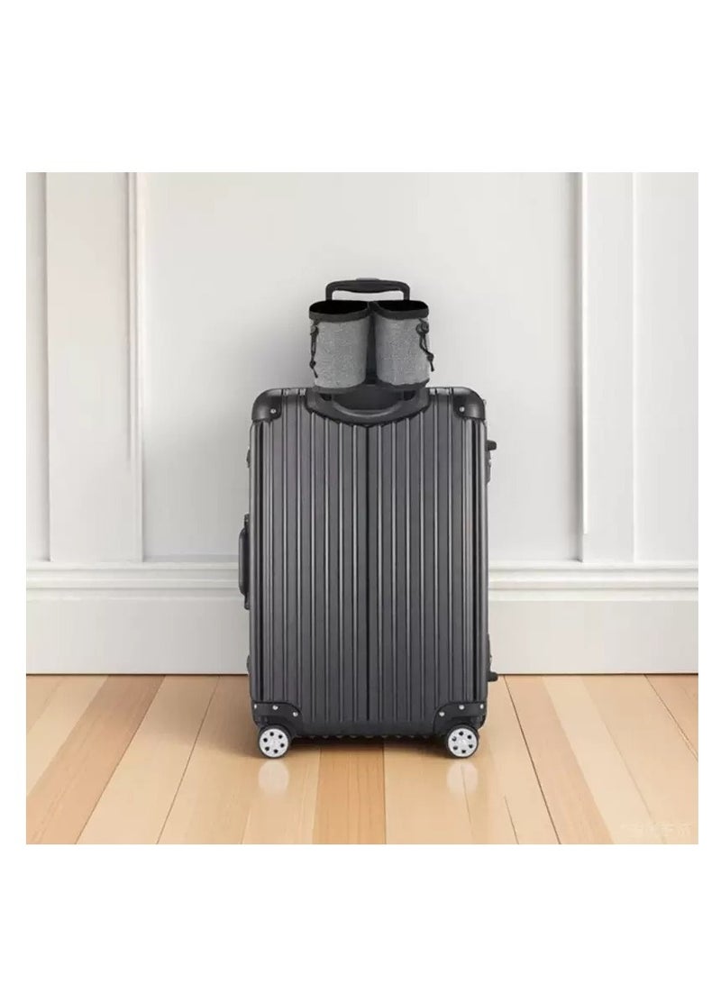Luggage Cup Holder, Luggage Travel Cup Holder Luggage Drink Holder Gathering Two Coffee Mugs for Rolling Suitcase Small Travel Bag Cup Bag  - Image 4