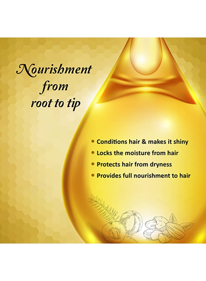 دابر زيت أملا جولد للشعر باللوز والحناء يعزز نمو الشعر الجاف التالف والمعالج كيميائيا 200 مل - Image 5