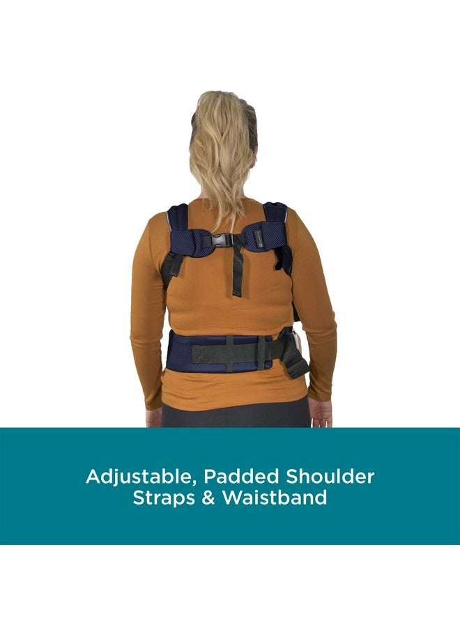 Contours Contours Baby Carrier Newborn to Toddler | Journey GO 5 Position Convertible Easy-to-Use Baby Carrier with Pockets for Men and Women, Face in, Face Out, Front, Back & Hip (8-45 lbs) - Cosmos Navy  - Image 3