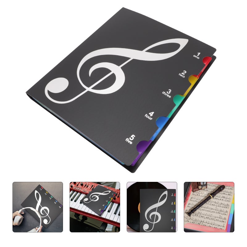 Practical Music File Folder Music Score Folder Musical Document Organizer - Image 2